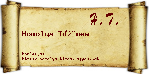 Homolya Tímea névjegykártya